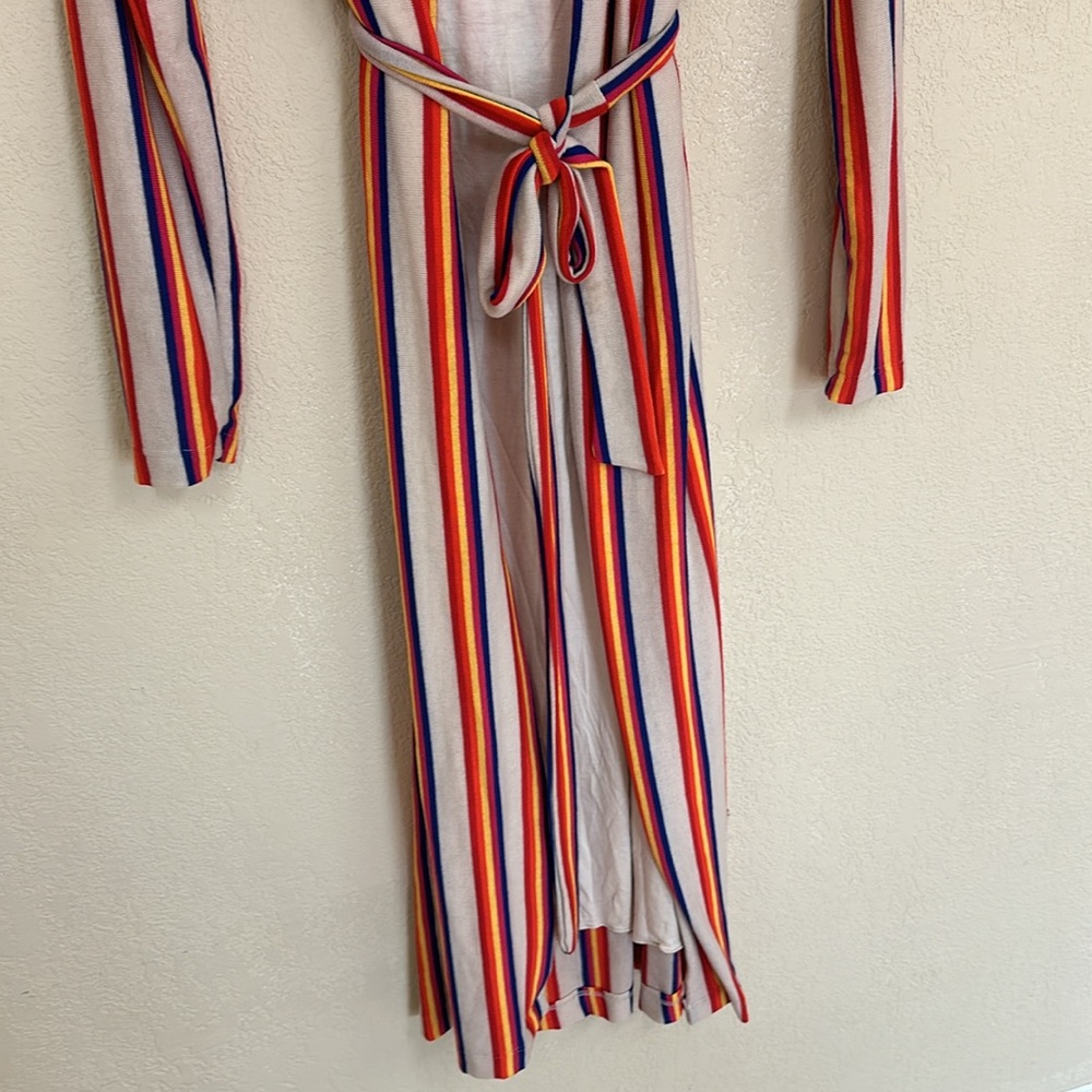 4 Si3nna womans striped duster cardigan sweater size Small - Picture 3 of 6